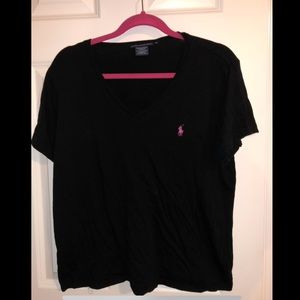 Pink polo t shirt